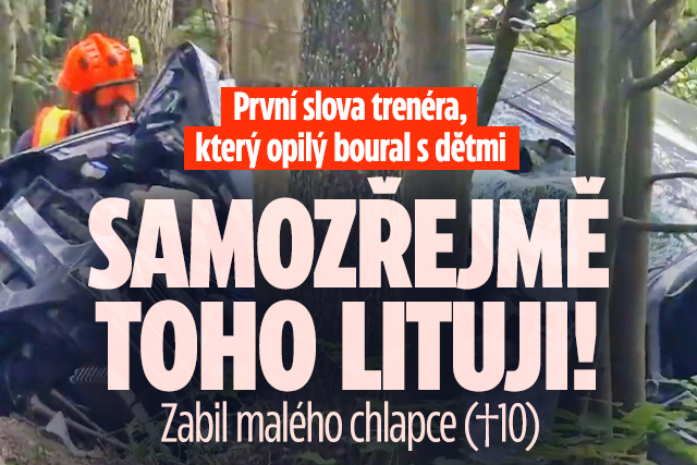 Banner ke žhavému tématu: Slova opilého trenéra po nehodě: Řídil ...