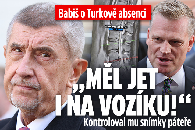 Banner ke žhavému tématu: Babiš o Turkově absenci na Hradě: „Měl ...