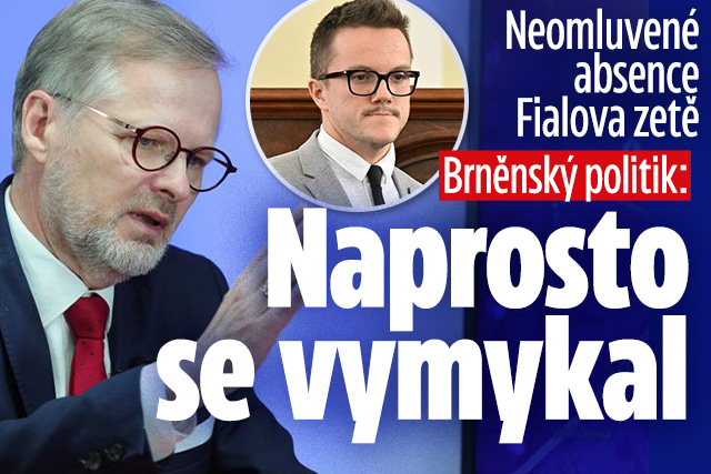 Absence Fialova zetě: Podle brněnského politika se vymykal