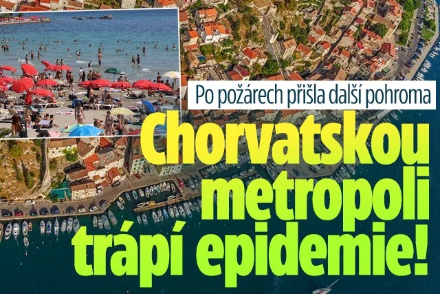 Banner ke žhavému tématu: Chorvatskou metropoli trápí epidemie!