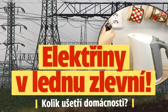 Banner ke žhavému tématu: Elektřiny od ledna zlevní: Kolik ...