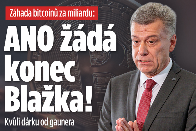 Záhada bitcoinů za miliardu: ANO žádá konec Blažka!