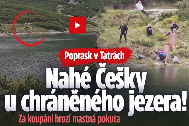 Banner ke žhavému tématu: Nahé Češky v Tatrách porušily zákaz: ...