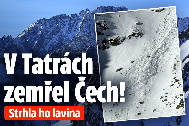 Banner ke žhavému tématu: V Tatrách zemřel Čech! Strhla ho lavina