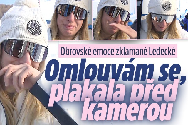 Banner ke žhavému tématu: Velké emoce Ledecké: Omlouvám se, ...
