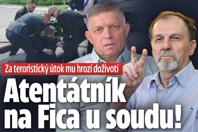 Atentátník na Fica u soudu! Hrozí mu doživotí