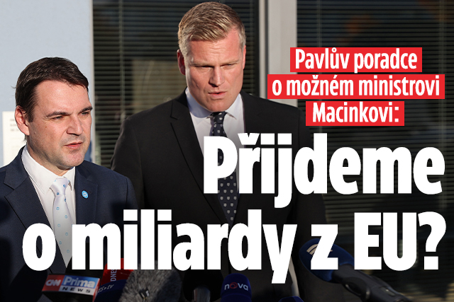 Banner ke žhavému tématu: Macinkova zelená krev. Poradce Pavla: ...