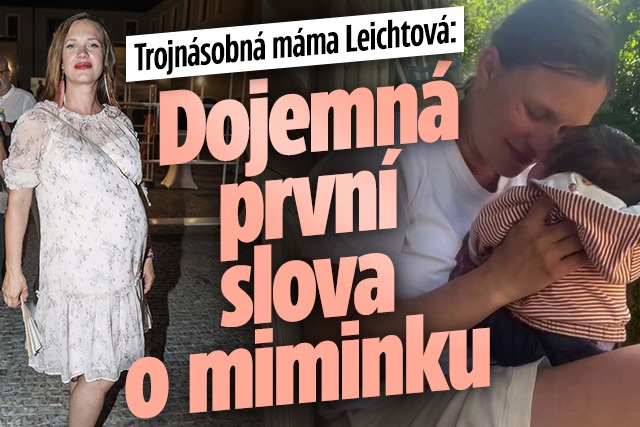 Banner ke žhavému tématu: Trojnásobná máma Leichtová: Dojemná ...