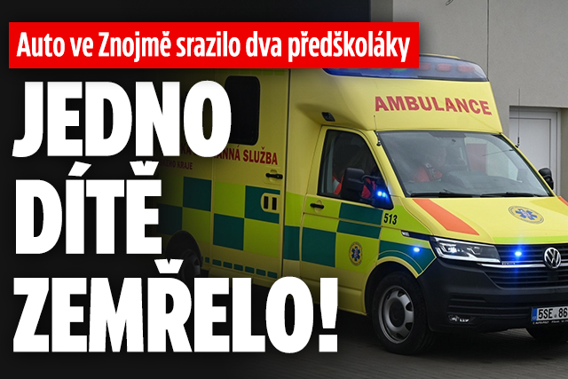 Auto ve Znojmě srazilo 2 děti: Jedno zemřelo