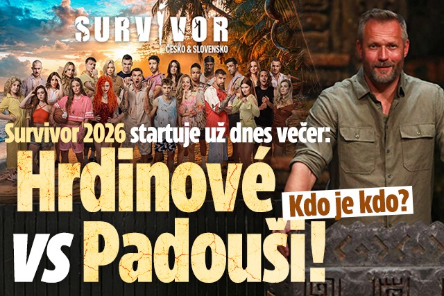 Banner ke žhavému tématu: Survivor 2026 startuje: Hrdinové vs ...