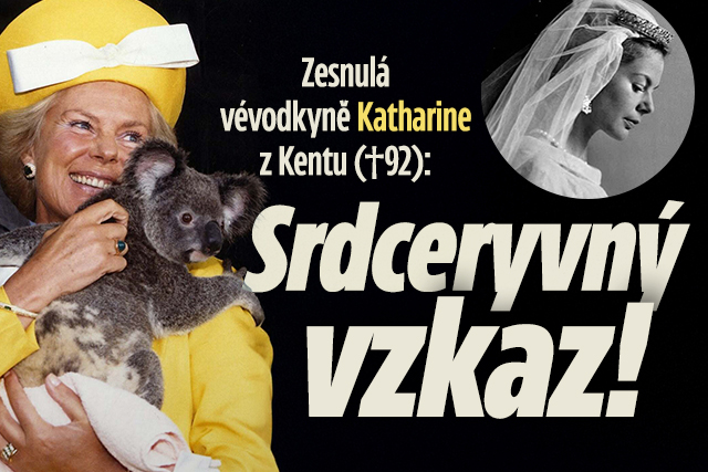 Banner ke žhavému tématu: Zesnulá vévodkyně Katharine z Kentu ...