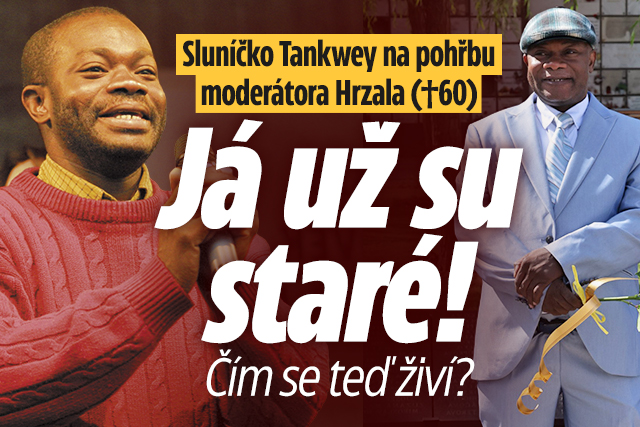 Banner ke žhavému tématu: Sluníčko Tankwey na pohřbu Hrzala (†60) ...
