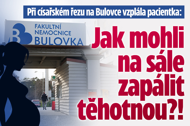 Banner ke žhavému tématu: Při císařském řezu na Bulovce vzplála ...