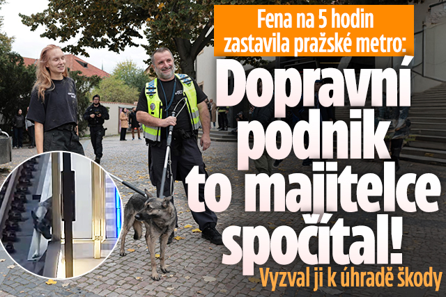 Banner ke žhavému tématu: Pes na pět hodin zastavil metro: DPP to ...