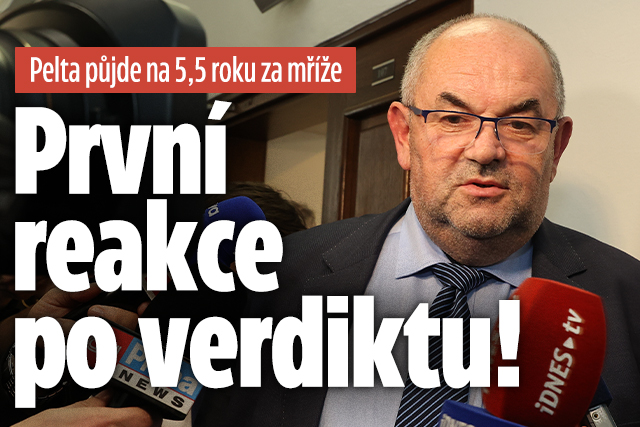 Pelta jde na 5,5 roku za mříže: První slova po verdiktu!