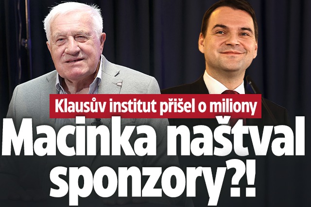 Banner ke žhavému tématu: Klausův institut přišel o miliony: ...
