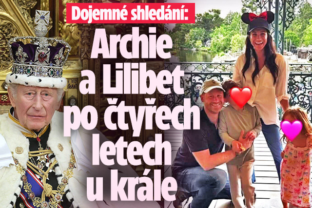 Banner ke žhavému tématu: Dojemné shledání. Archie a Lilibet po ...