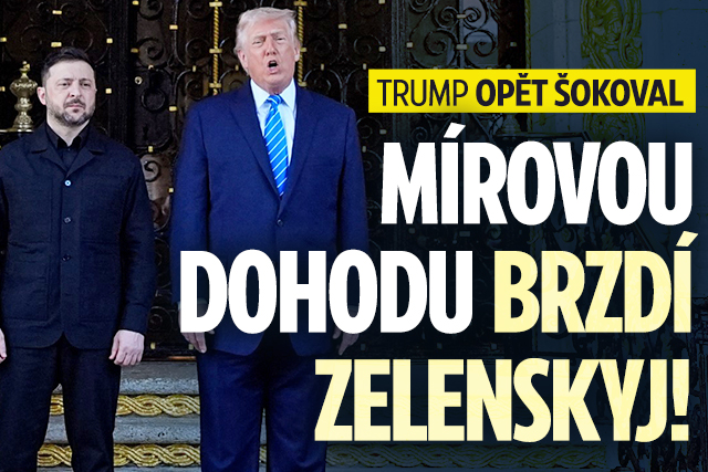 Banner ke žhavému tématu: Trump šokoval: Mírovou dohodu brzdí ...