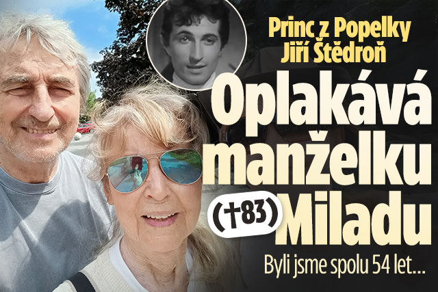 Banner ke žhavému tématu: Štědroň oplakává manželku Miladu: Byli ...