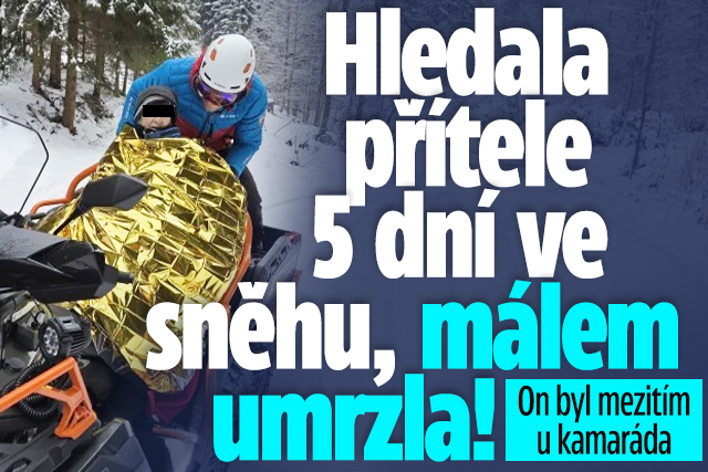 Banner ke žhavému tématu: Hledala přítele 5 dní venku, málem ...