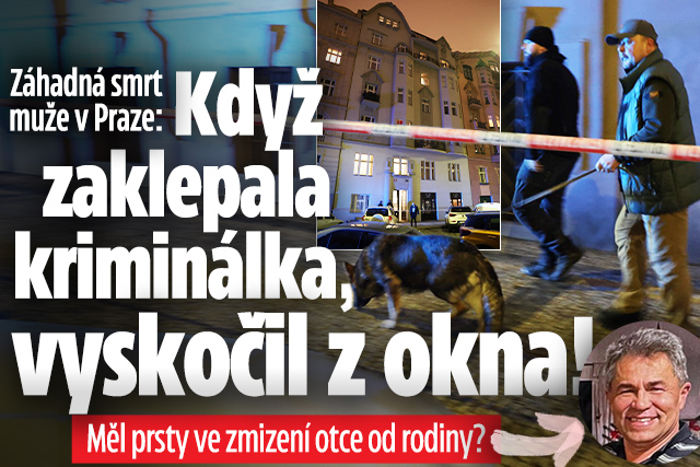 Banner ke žhavému tématu: Záhada v Praze: Před policisty vyskočil ...