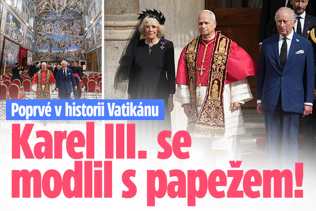 Banner ke žhavému tématu: Poprvé v historii! Karel III. se modlil ...