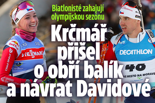 Banner ke žhavému tématu: Startuje biatlon: Krčmář přišel o balík ...