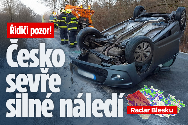 Banner ke žhavému tématu: Řidiči pozor! Česko sevře silné náledí
