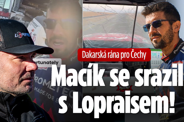 Banner ke žhavému tématu: Dakarská rána pro Čechy: Macík se ...