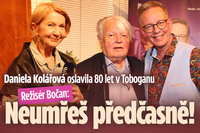 Banner ke žhavému tématu: Daniela Kolářová oslavila 80 let v ...