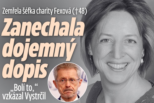 Banner ke žhavému tématu: Zemřela šéfka charity Fexová (†48): ...