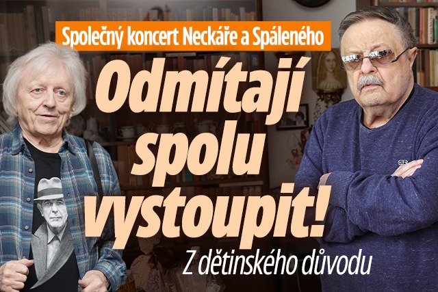 Banner ke žhavému tématu: Společný koncert Neckáře a Spáleného: ...
