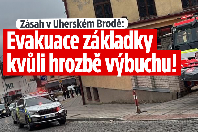 Banner ke žhavému tématu: Evakuace základky v Uherském Brodě ...