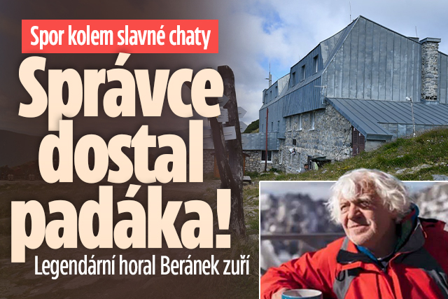 Banner ke žhavému tématu: Správce slavné chaty dostal padáka: ...
