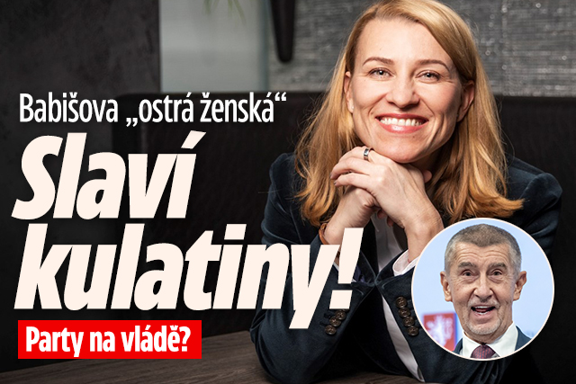 Banner ke žhavému tématu: Party na Úřadu vlády? Babišova „ostrá ...