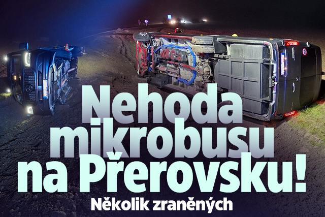 Banner ke žhavému tématu: Nehoda mikrobusu na Přerovsku! Několik ...