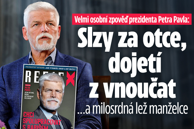 Banner ke žhavému tématu: Zpověď Petra Pavla: Slzy za otce, ...