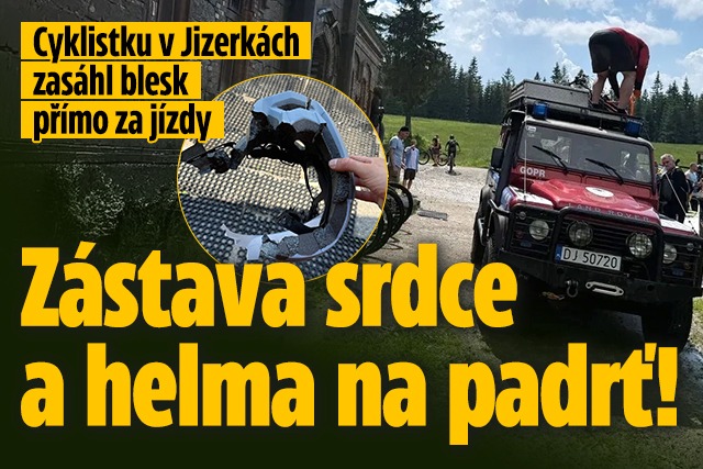 Banner ke žhavému tématu: Cyklistku v Jizerkách zasáhl blesk ...