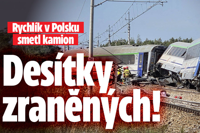Banner ke žhavému tématu: Rychlík v Polsku smetl kamion: Desítky ...