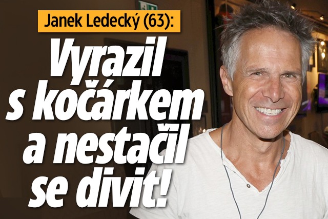Banner ke žhavému tématu: Janek Ledecký: Vyjel si s kočárkem a ...