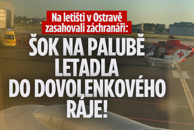 Šok na palubě českého letu: Boj o život cestujícího!