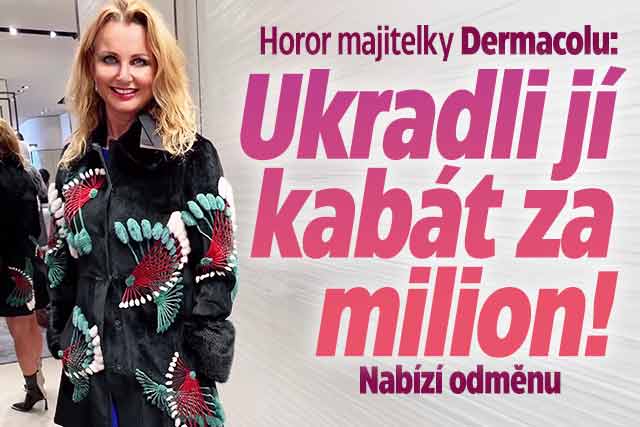 Banner ke žhavému tématu: První dáma Dermacolu v slzách: Ukradli ...