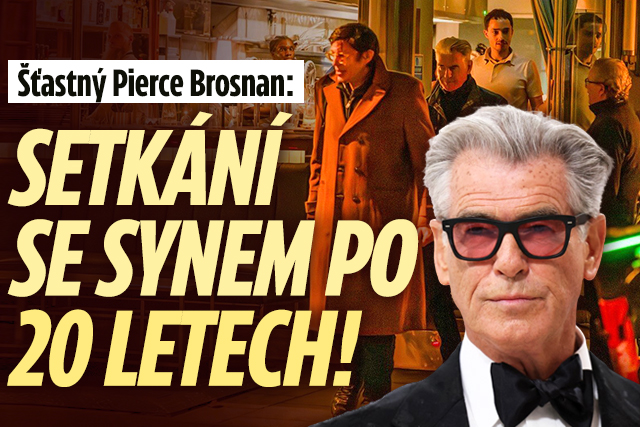 Banner ke žhavému tématu: Šťastný Pierce Brosnan: Setkání se ...
