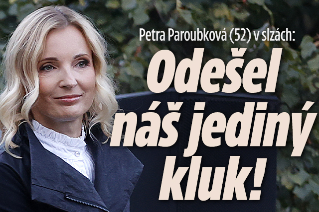Banner ke žhavému tématu: Petra Paroubková (52) v slzách: Odešel ...