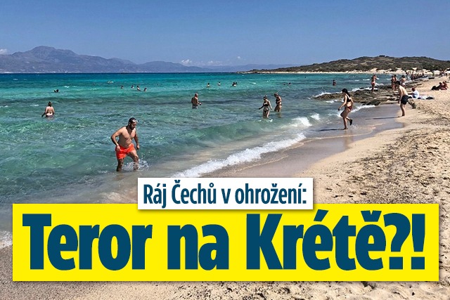 Banner ke žhavému tématu: Ráj Čechů v ohrožení: Teror na Krétě?!
