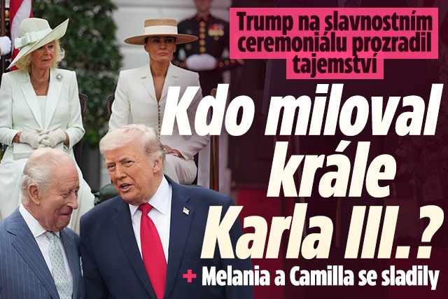 Banner ke žhavému tématu: Trump na slavnostním ceremoniálu ...