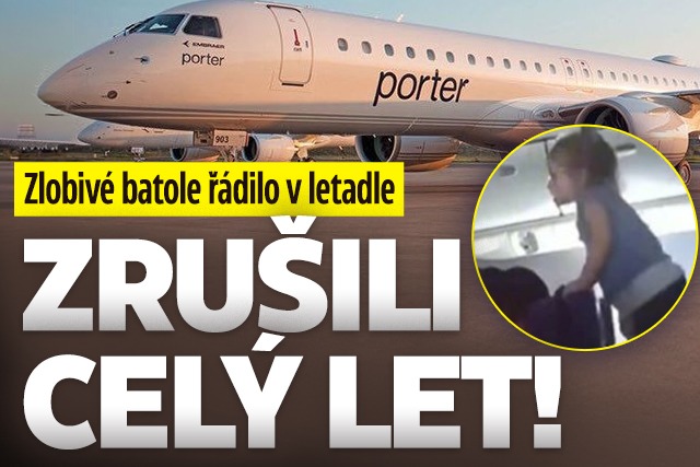 Banner ke žhavému tématu: Zlobivé batole řádilo v letadle: ...