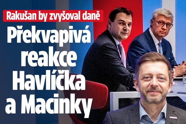 Banner ke žhavému tématu: Rakušan by zvyšoval daně: Překvapivá ...