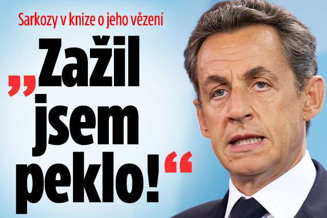 Banner ke žhavému tématu: Sarkozy pokřtil knihu o jeho vězení: ...
