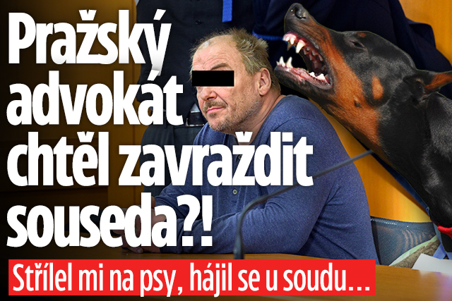Banner ke žhavému tématu: Pražský advokát chtěl vraždit?! Střílel ...